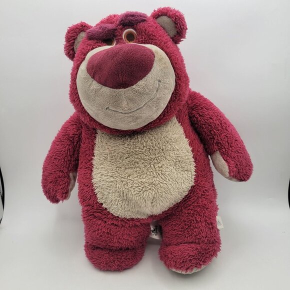 Disney Pixar Store LOTSO HUGGIN BEAR Lot of 2 Bears 15" Plush Strawberry Scent - Picture 3 of 16